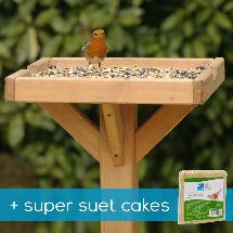 Open bird table & super suet cakes offer product photo