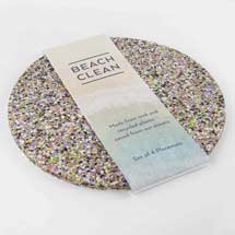 Round recycled placemats by Beach Clean product photo