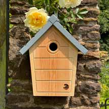 RSPB Cabin nest box, slate grey product photo