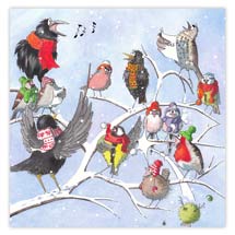 Choir practice cartoon Christmas cards - pack of 10 product photo