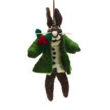 Ethical felt Hector hare hanging decoration product photo