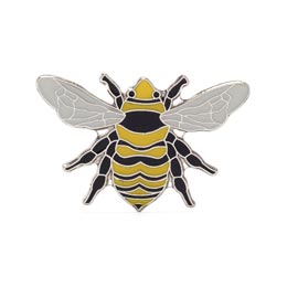 RSPB Great Yellow Bumblebee pin badge product photo