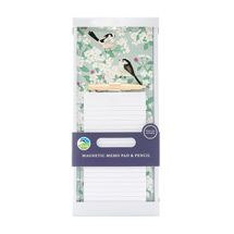 Long-tailed Tits & blossom magnetic memo pad product photo