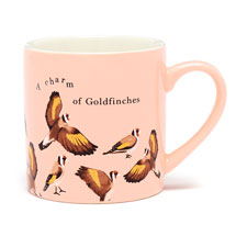Goldfinch mug, RSPB Flock collection product photo