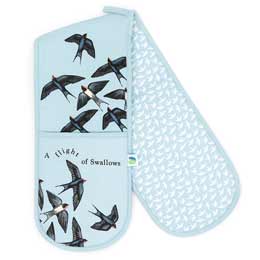 RSPB Swallow bird double oven glove, Flock collection product photo