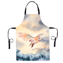 RSPB Winter meadow soaring barn owl apron product photo