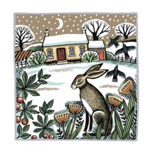 Wintry garden RSPB charity Christmas cards - 10 pack product photo