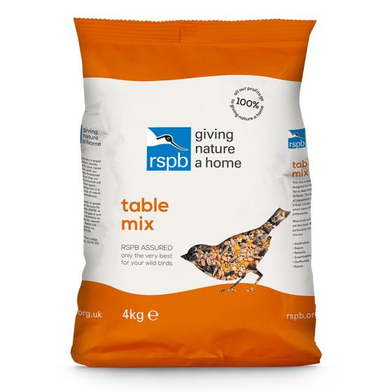 Table Bird Seed Mix 4 Kg Sack - RSPB Shop