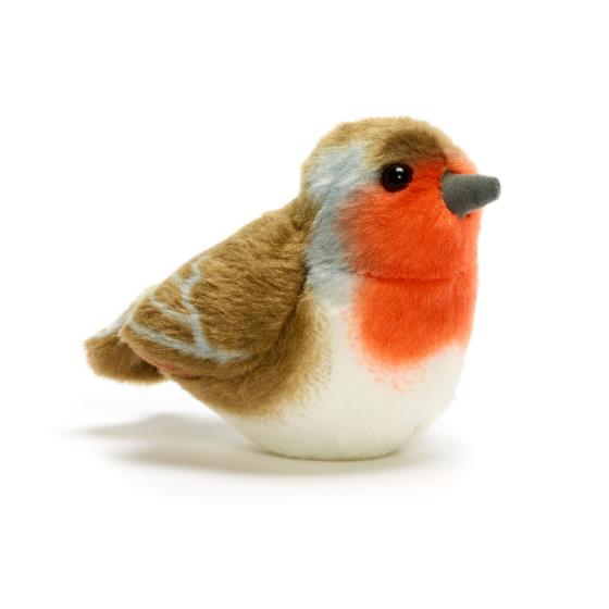 Singing Robin Soft Toy Singing Bird Toy RSPB Shop