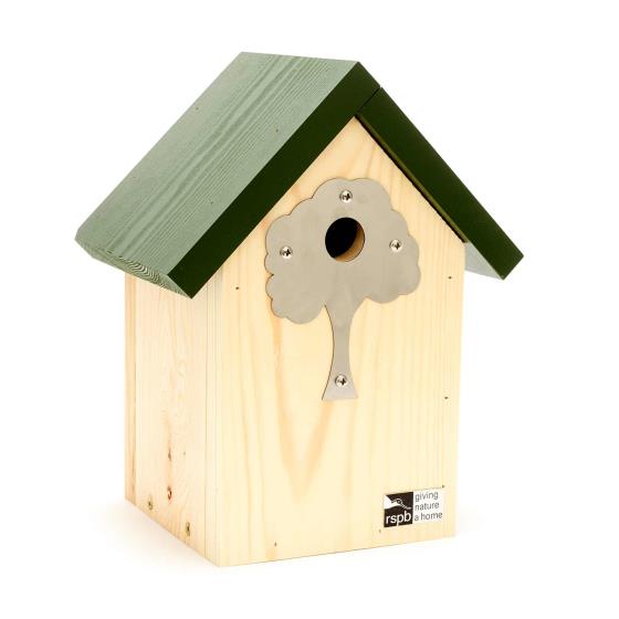 Shaped nest box plate, tree product photo Front View - additional image 1 L