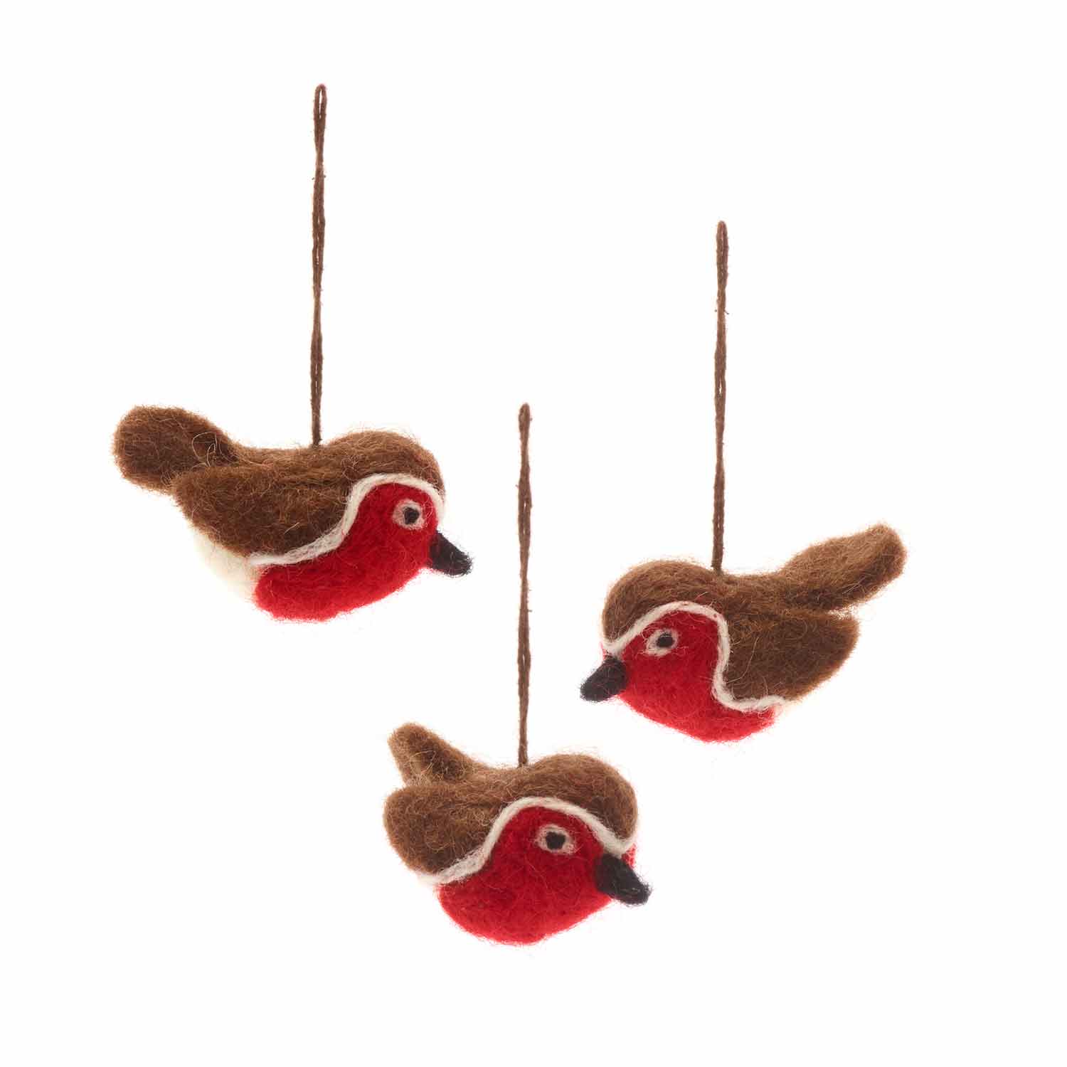 Christmas Robin Decorations for the Tree & Home RSPB Shop