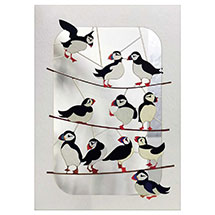 Puffins on branches product photo