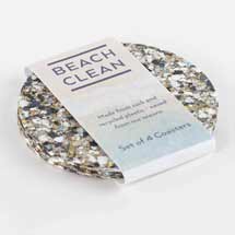 Round recycled coasters by Beach Clean product photo