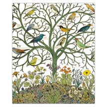 Birds of many climes greetings card product photo