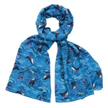 Blue dipper RSPB organic cotton scarf product photo