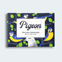 Eco-friendly stationery - 6 pack of Dawn chorus Pigeon letter papers product photo