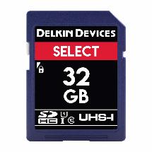 Delkin 32GB SD card product photo