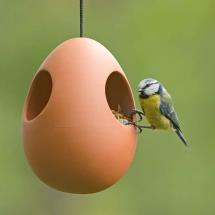 Egg terracotta bird feeder product photo