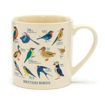 RSPB Free as a bird British birds mug in cream product photo