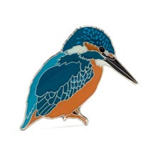 RSPB Kingfisher pin badge product photo