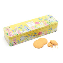 English garden lemon curd biscuit tin product photo