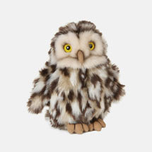 Little owl plush toy with recycled eco stuffing product photo