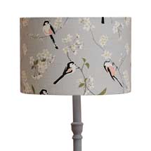 Lorna Syson long-tailed tit lampshade, grey product photo