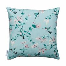 Lorna Syson cushion mint hummingbird product photo