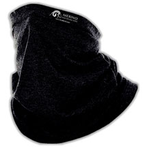 Merino wool snood in black product photo
