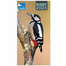 RSPB Wildlife photo pocket diary 2023, slimline product photo