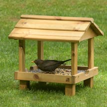 RSPB Ground bird feeding table with roof product photo