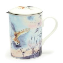 RSPB Winter meadow soaring barn owl tea infuser mug product photo