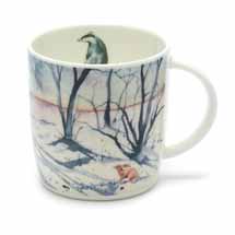 RSPB Winter woodland hare and badger mug product photo