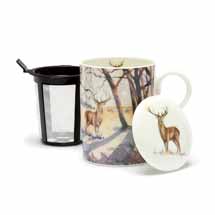 RSPB Winter woodland stag mug with tea infuser product photo