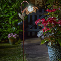 Solar flower stake light product photo
