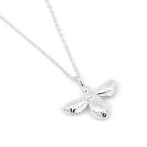 Sterling silver bee necklace by Reeves & Reeves product photo