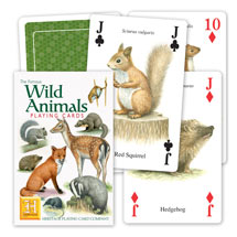 Wild animals playing cards product photo