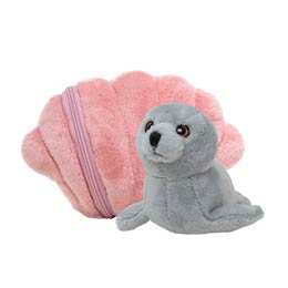Zooprise Seal in shell plush product photo