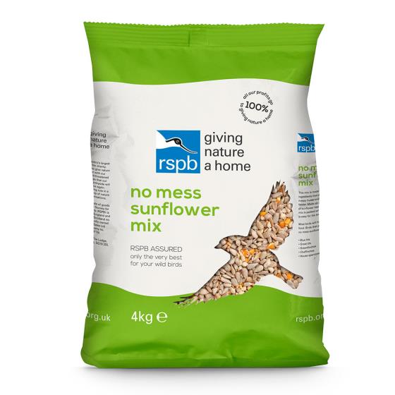 No-mess sunflower mix bird seed 4kg product photo Back View -  - additional image 2 L