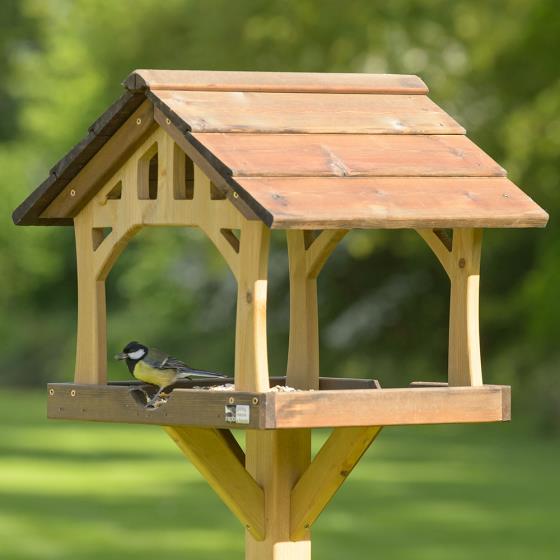 Country barn bird table product photo Back View -  - additional image 2 L