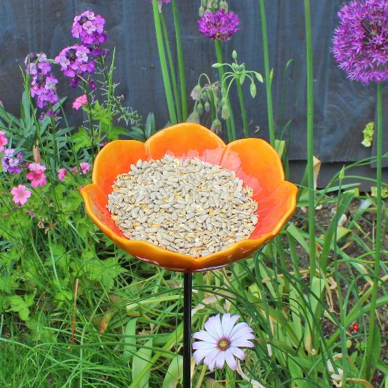 Ceramic flower feeders x3 product photo additional image 4 L