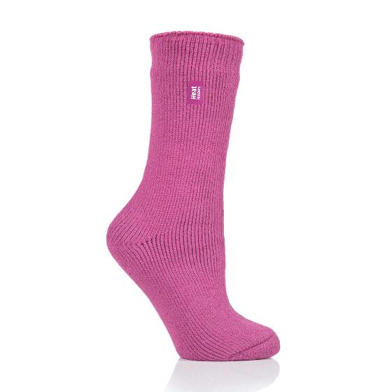 Ladies heat holders socks pink product photo Default L