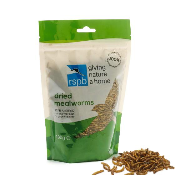 Dried mealworms 100g product photo
