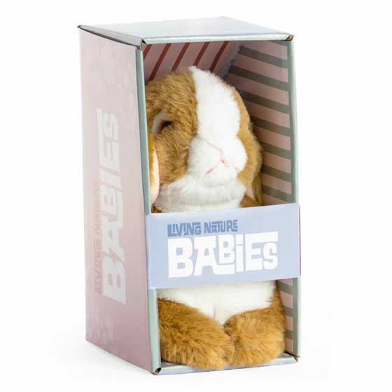 Baby rabbit plush soft toy in box 18cm product photo Side View -  - additional image 3 L