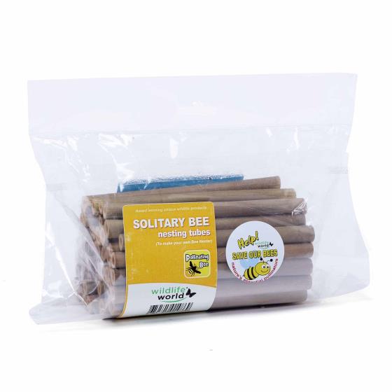 Bamboo bee tubes (50 pack) product photo Front View - additional image 1 L