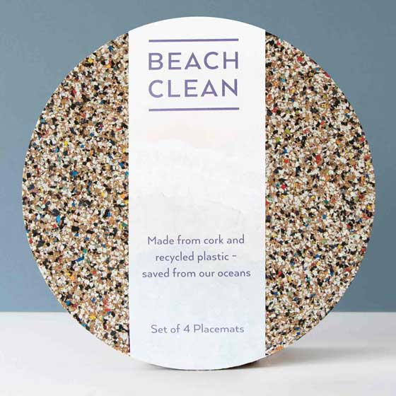 Round recycled placemats by Beach Clean product photo Side View -  - additional image 3 L
