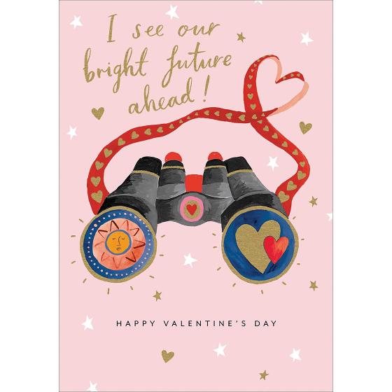 Binoculars Valentine's Day card product photo Default L