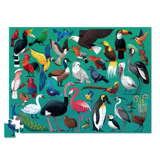Birds of the world 100 piece jigsaw product photo Side View -  - additional image 3 L