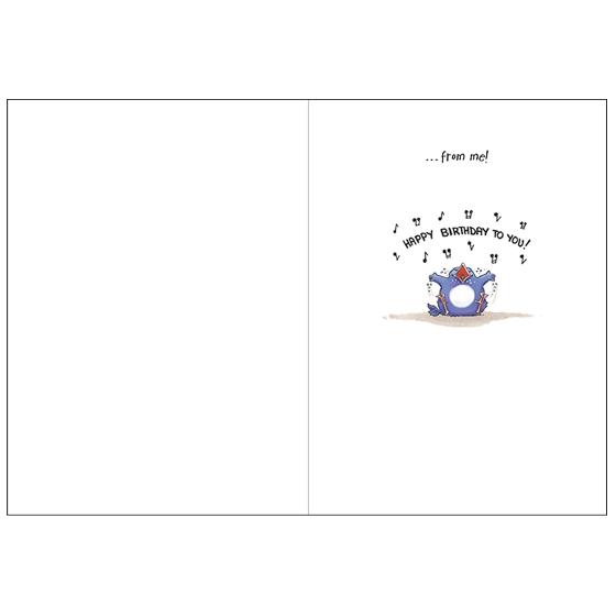 Birdsongs birthday card product photo Side View -  - additional image 3 L