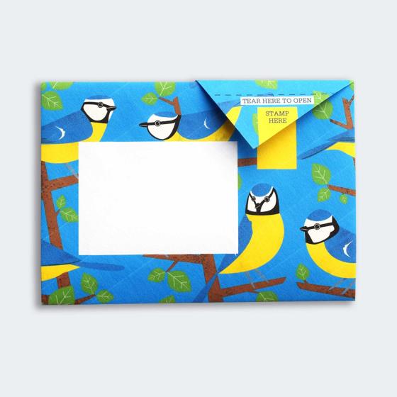 Eco-friendly stationery - 6 pack of Dawn chorus Pigeon letter papers product photo Back View -  - additional image 2 L